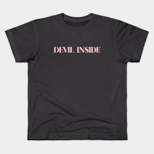 Devil Inside, pink Kids T-Shirt